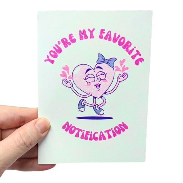 fav notification greeting card