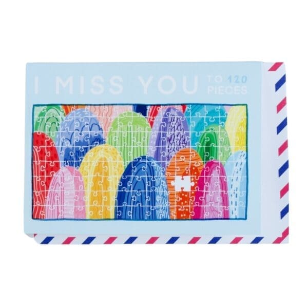 I miss you card